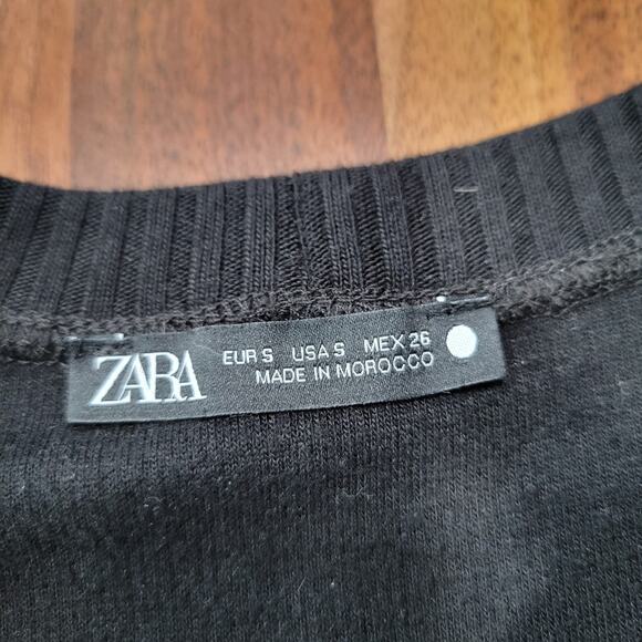 Zara Soft Touch Fabric Sweater Rib Knit Collar Unfunished Trim Size Small - Picture 3 of 5